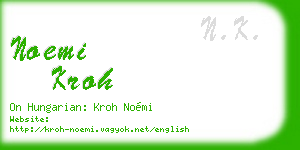 noemi kroh business card
